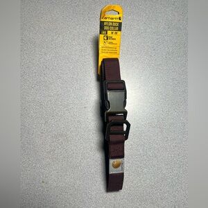 Carhartt Maroon Lrg Dog Collar with Reflective Logo Patch